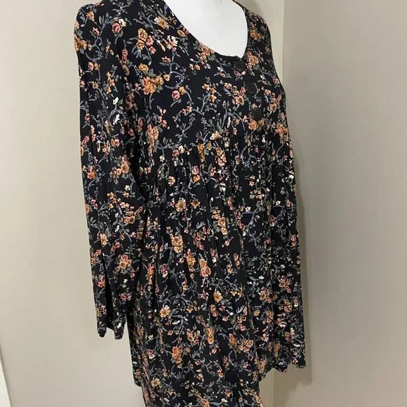 Vintage Studio A 1990's Floral Baby Doll Dress,  Medium - Picture 4 of 7